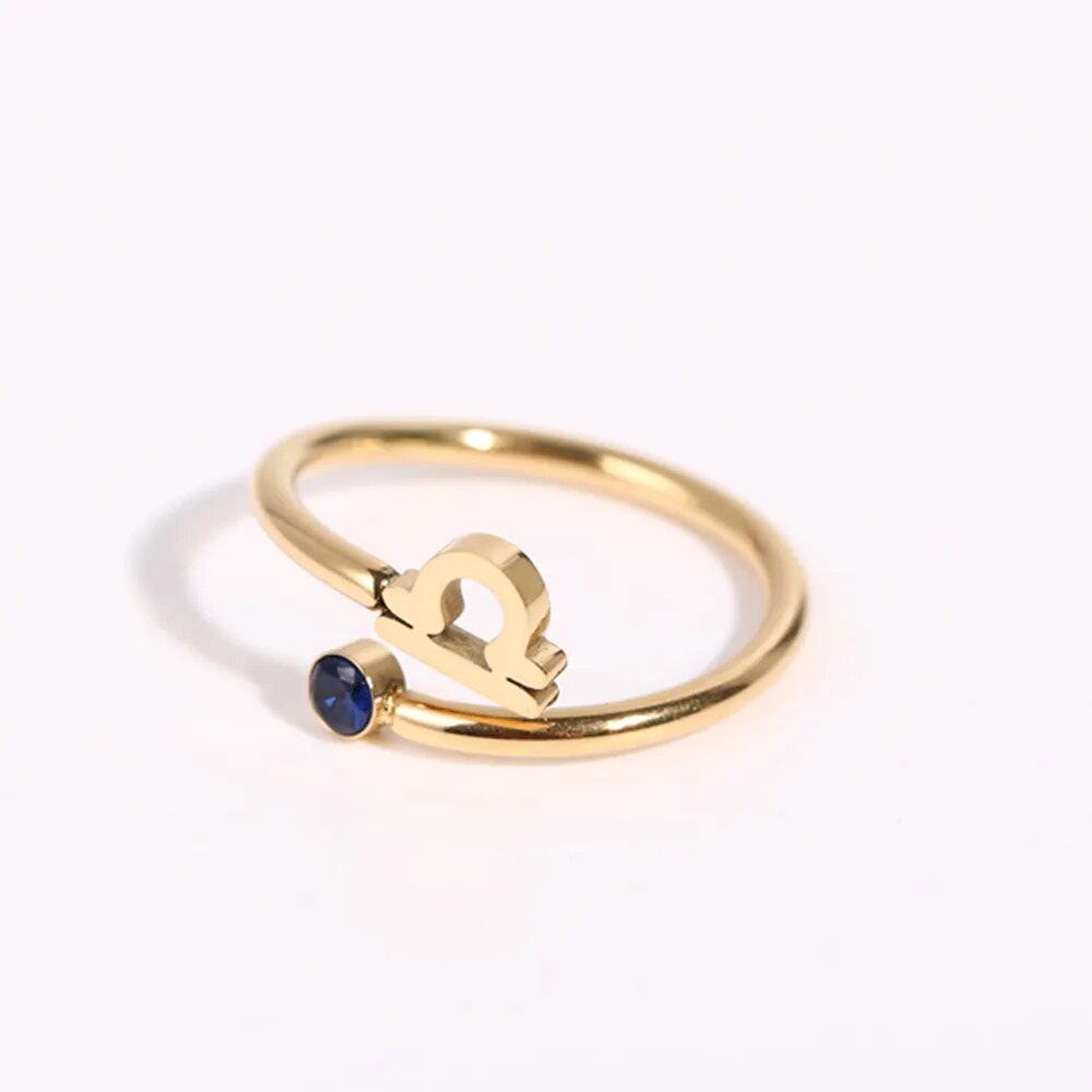 Zendia® Adjustable Zodiac Birthstone Ring