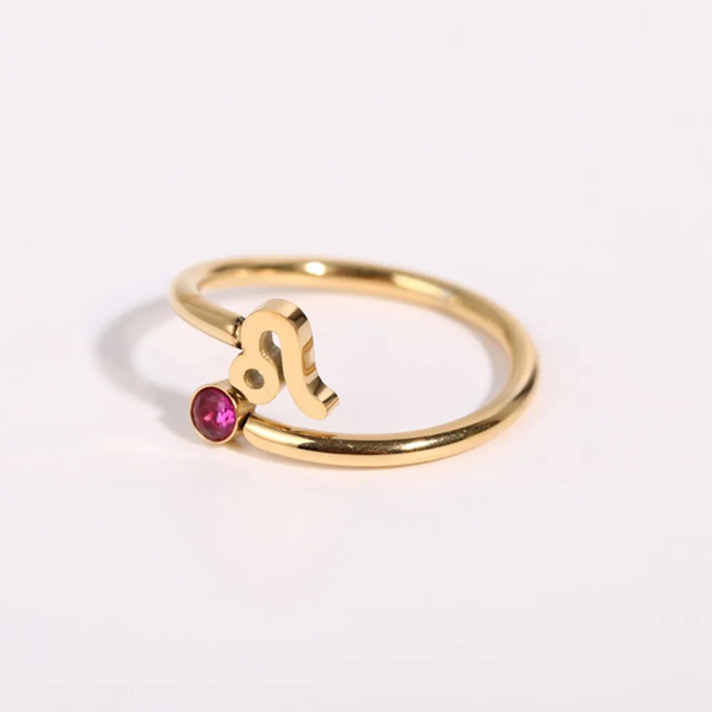Zendia® Adjustable Zodiac Birthstone Ring