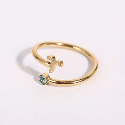 Zendia® Adjustable Zodiac Birthstone Ring