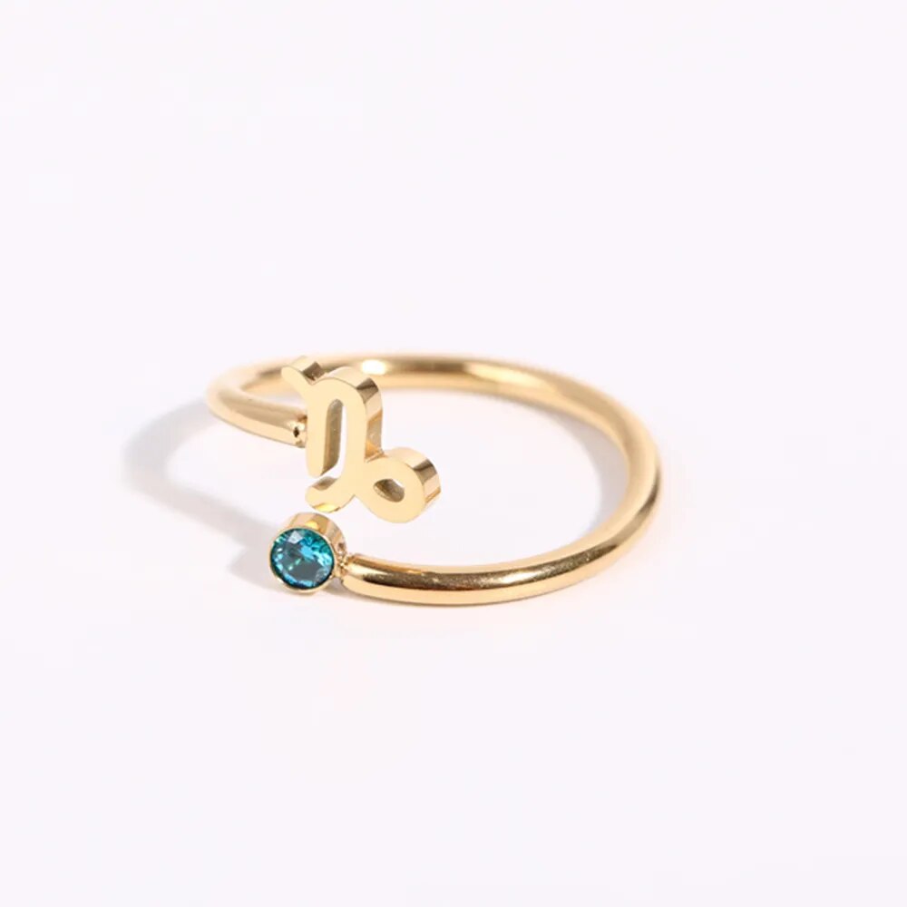 Zendia® Adjustable Zodiac Birthstone Ring