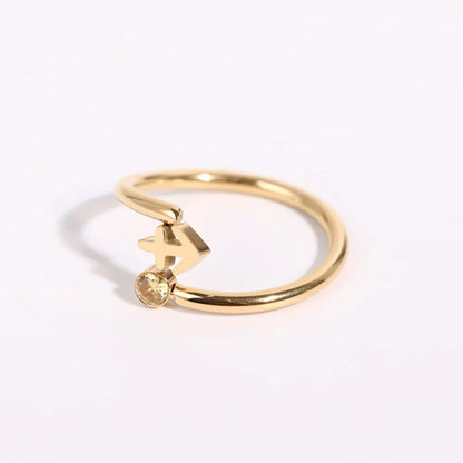 Zendia® Adjustable Zodiac Birthstone Ring
