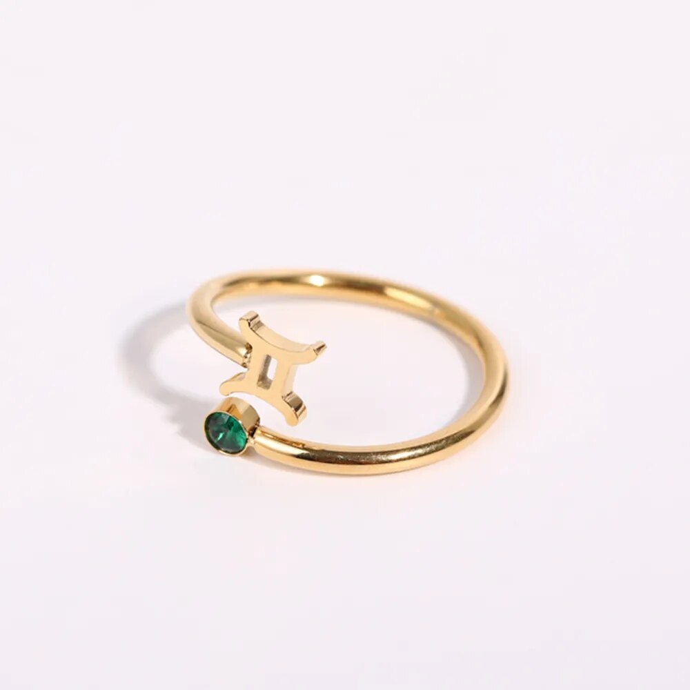 Zendia® Adjustable Zodiac Birthstone Ring