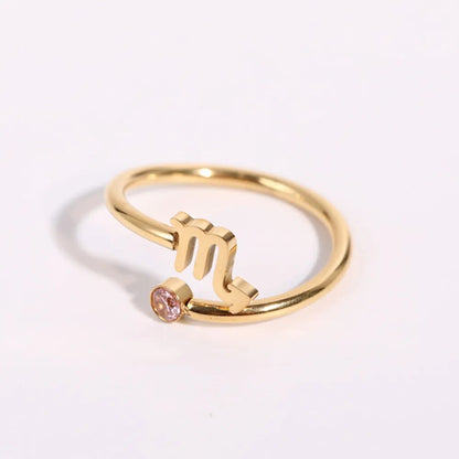 Zendia® Adjustable Zodiac Birthstone Ring