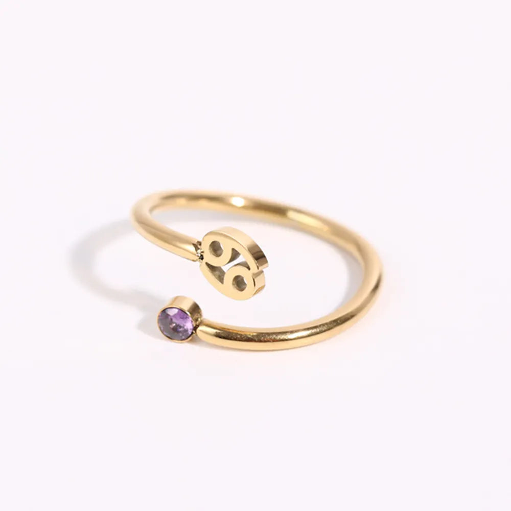 Zendia® Adjustable Zodiac Birthstone Ring