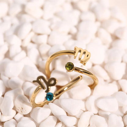 Zendia® Adjustable Zodiac Birthstone Ring