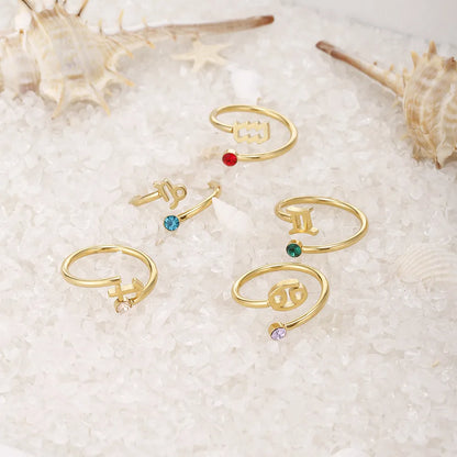 Zendia® Adjustable Zodiac Birthstone Ring